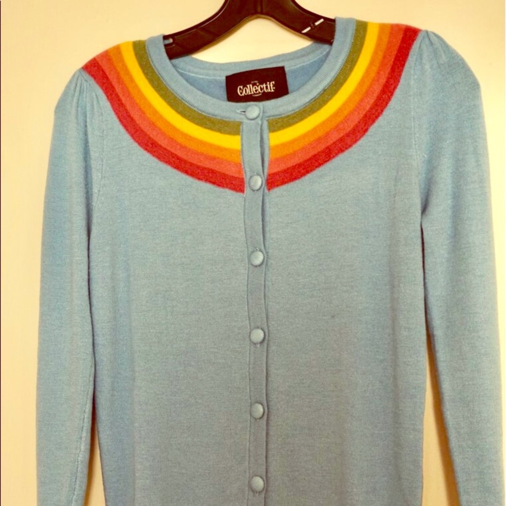 Collectif Mainline Hallie Rainbow Cardigan